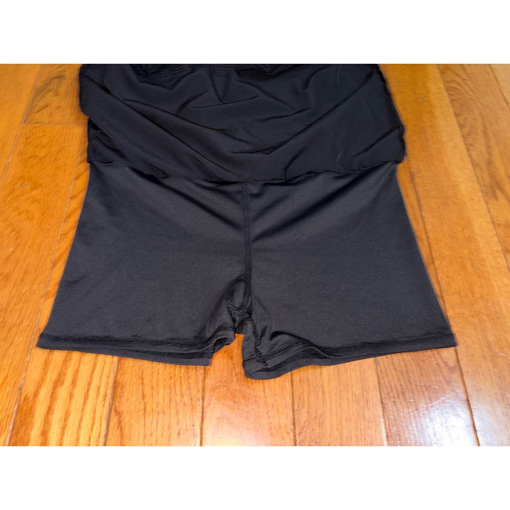 Kyodan Golf Womens Black Laser Cut Hem Active Skort Size XS TP Zip Pocket - Picture 7 of 8